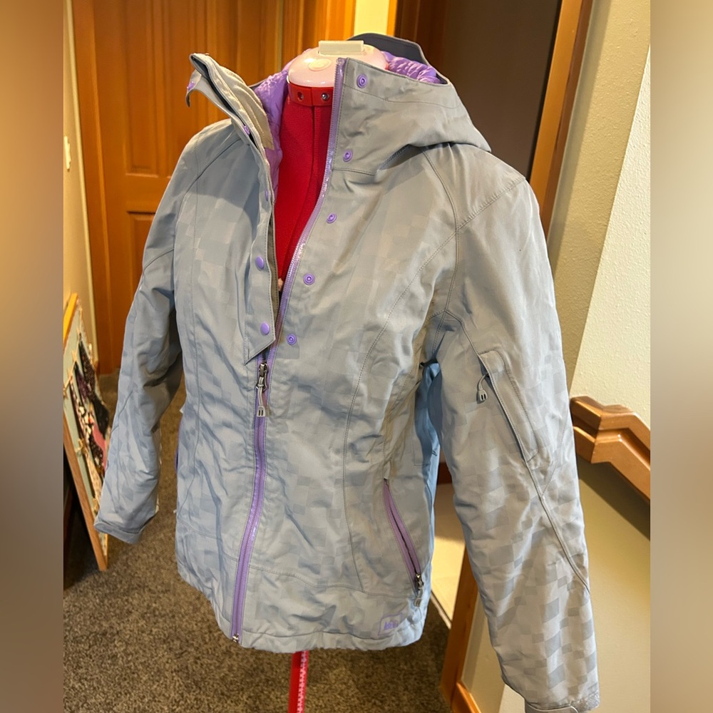 REI Women's gray and purple ski jacket small
